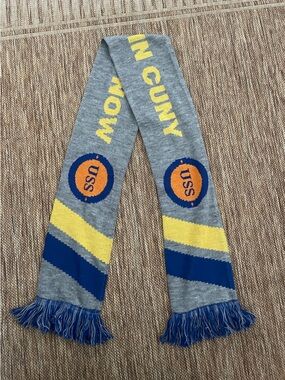 “Invest in CUNY” USS blue/grey/yellow scarf
